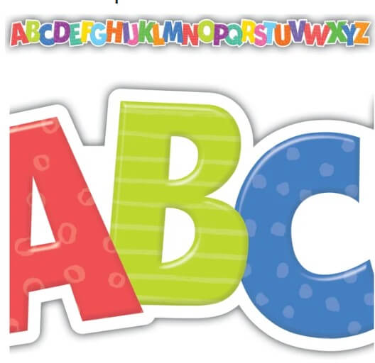 Border Color Alphabet