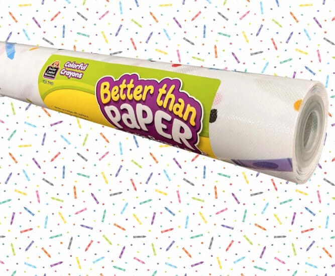 Colorful Crayons Better Than Paper Bulletin Board Roll