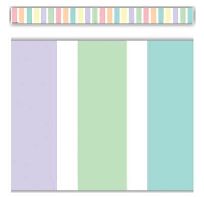 Pastel Pop Stripes Straight Border Trim