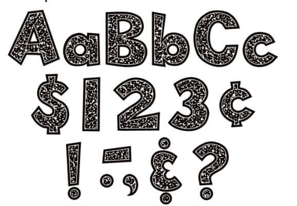 Letters 4" Composition Fun