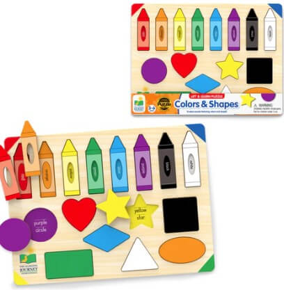 Puzzle Wood Colors and Shapes