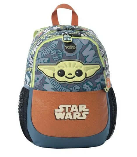 Mochila escolar Totto de Star Wars con diseño de Grogu (Baby Yoda)