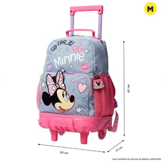 Bulto Totto de rueditas Disney Minnie Mouse- Humacao School Supply