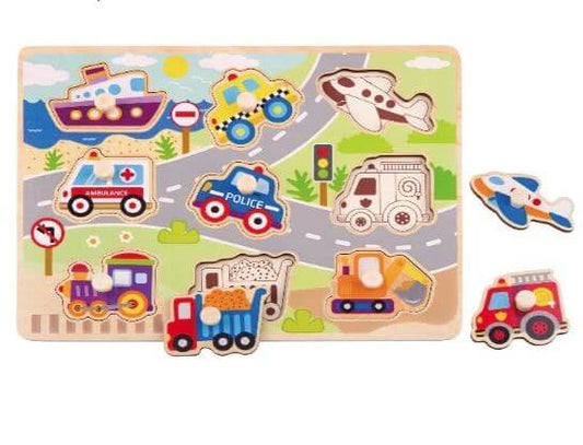 Puzzle Vehicle Wood