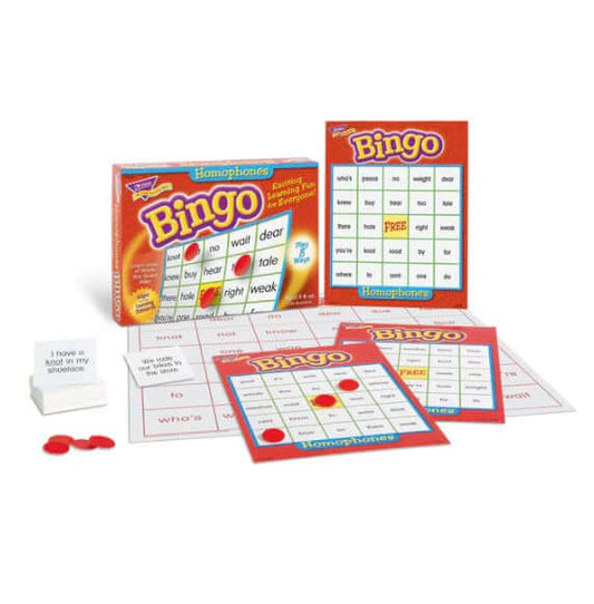 Homophones Bingo Game
