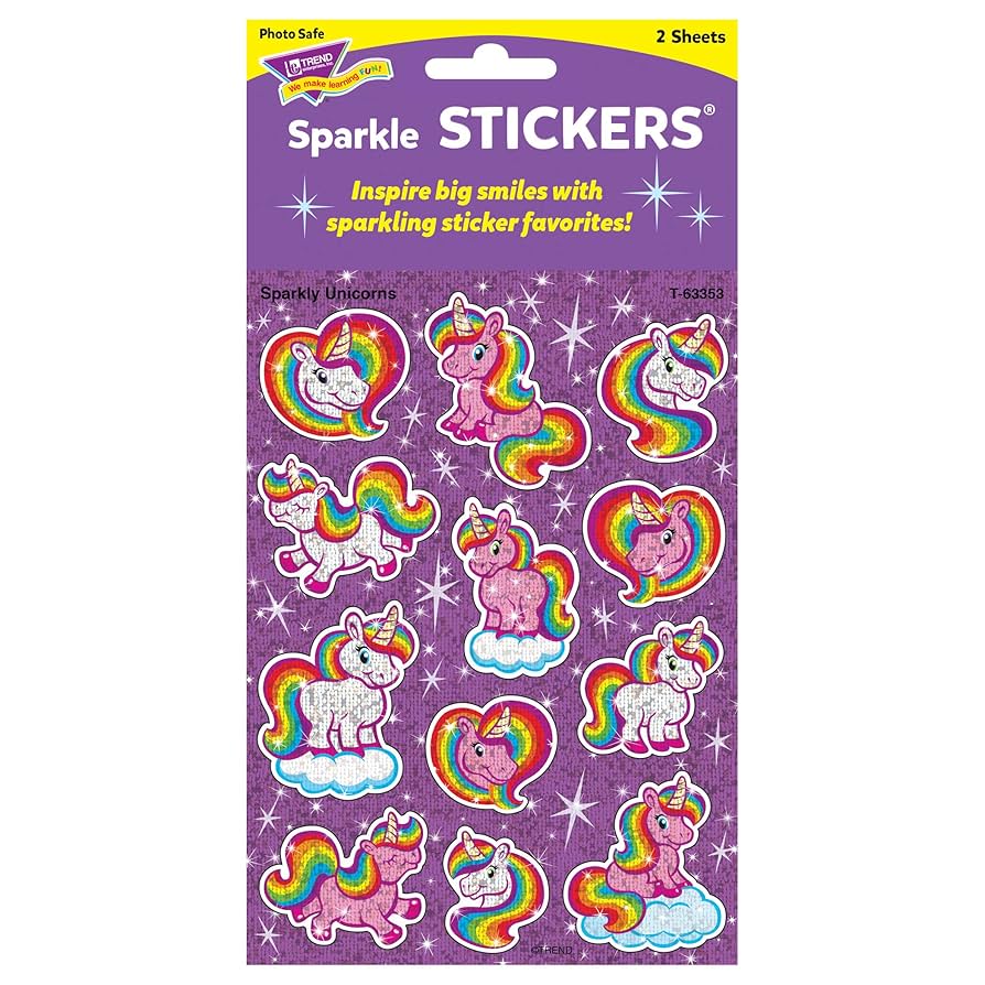 Stickers Sparkly Unicorns