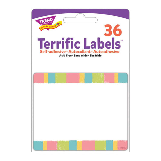 Labels Cheerful Stripes