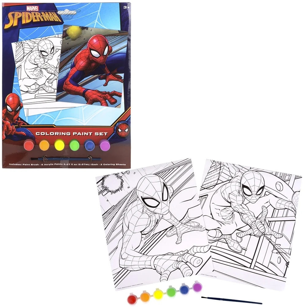 Coloring Paint Set Spiderman