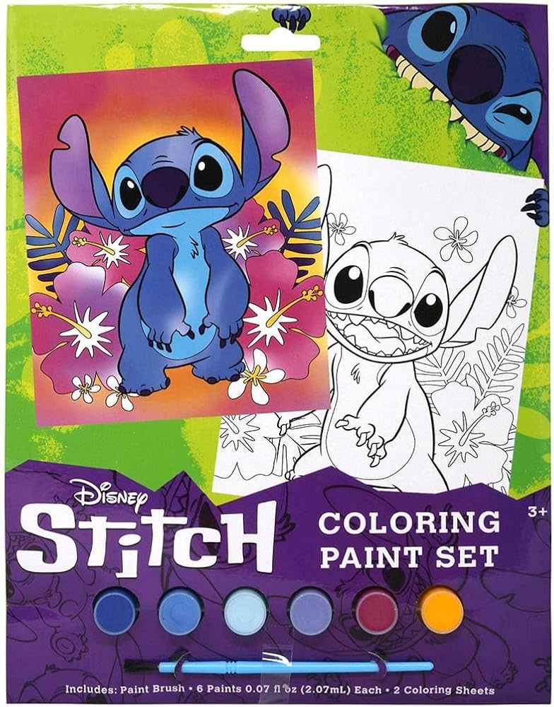 Coloring Paint Set Stitch