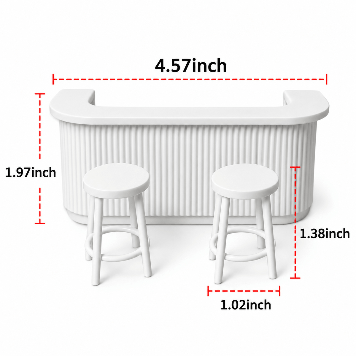 Miniature Bar Counter w/ stool