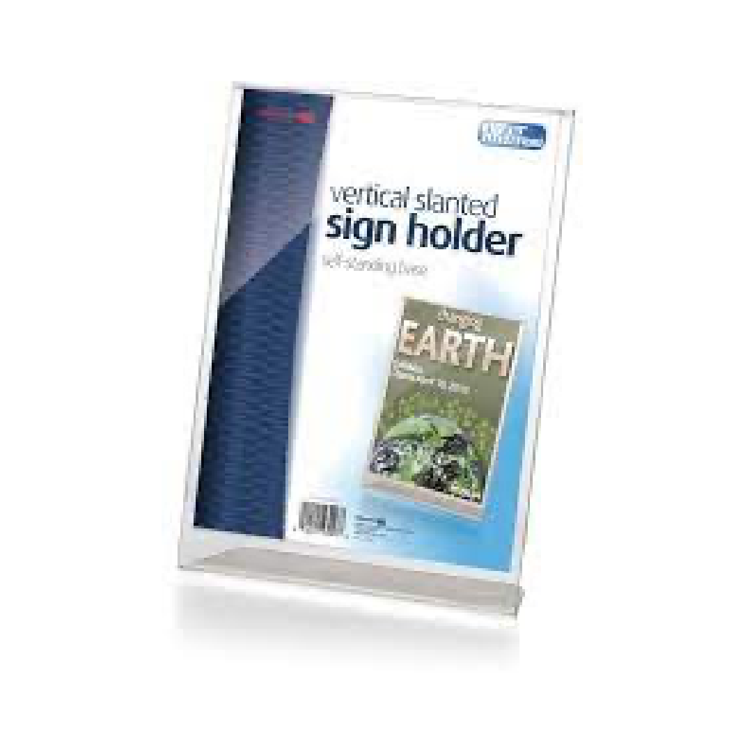 Sign Holder Vertical Slanted