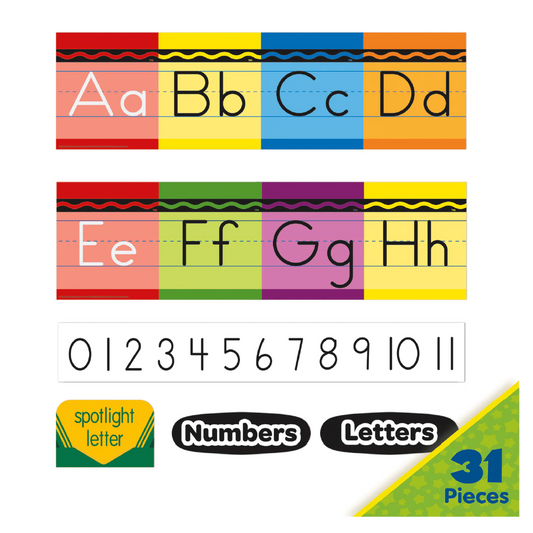 Mini BBS Alphabet Cards Crayola [31pcs]