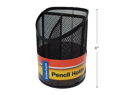 Pencil Holder Mesh Black Jumbo