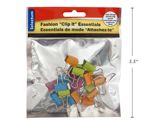 Binder Clips, Brite Fashion, Pk-18