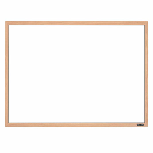 Whiteboard, 17" x 23" Dry Erase Board, Oak Finish Frame