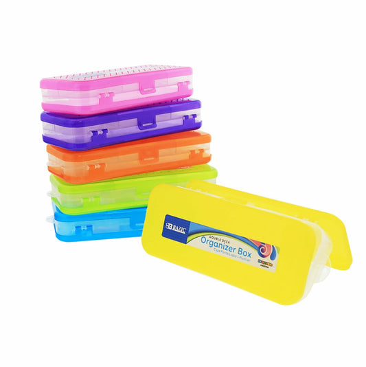 Organizer Box 8" Bright Color, Double Deck