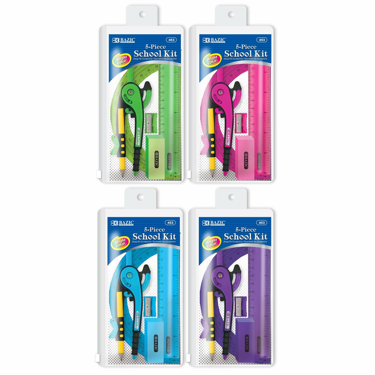 5 Pcs. School Kit w/ Zipper Pouch