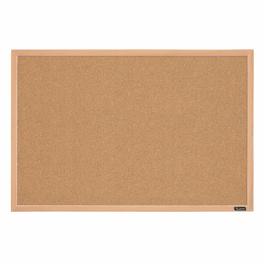 Bulletin Board, 23" x 35", Corkboard, Oak Finish Frame