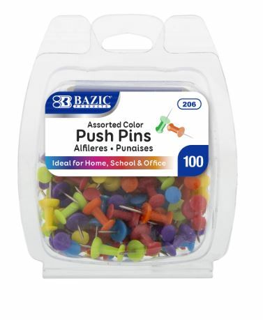 Push Pins, Assorted Colors