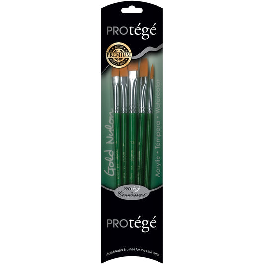 Gold Nylon Brush (pk-5)