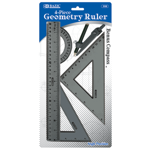 Geometry Ruler (4 pcs)