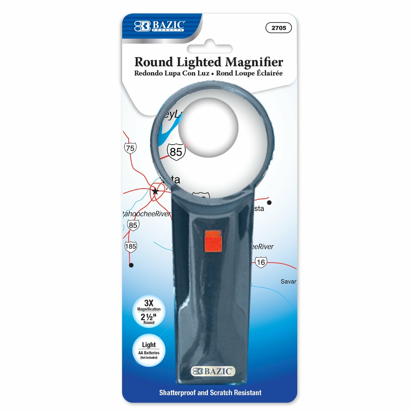 Magnifier Round w/light