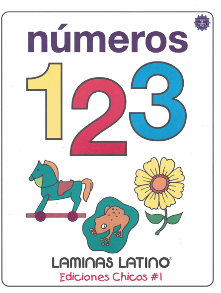 Libro de láminas de Números- Español e Inglés