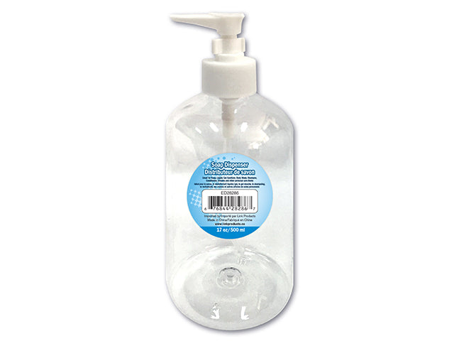 Liquid/Gel Pump Dispenser. 500ml. Clear