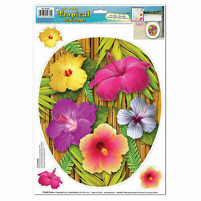 Tropical Toilet Topper Peel 'N Place 12" x 17"