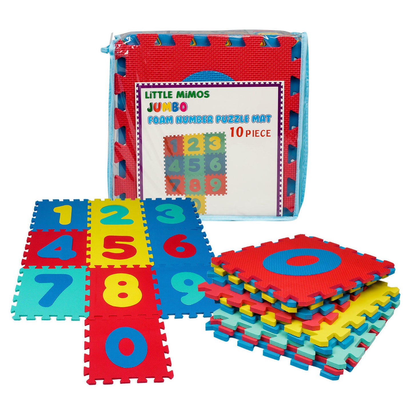 10 Piece Foam Number Floor Puzzle Mat