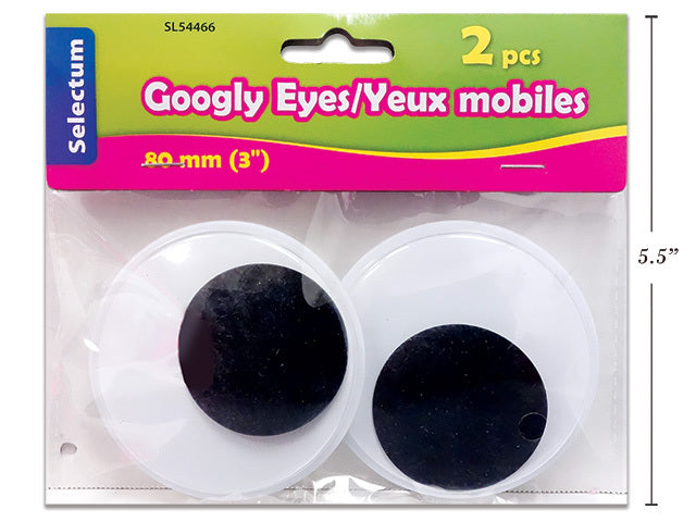 Wiggly Eyes 3" (pk-2)