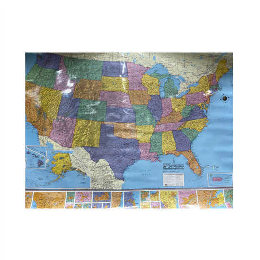 United States Maps 36" x 48"