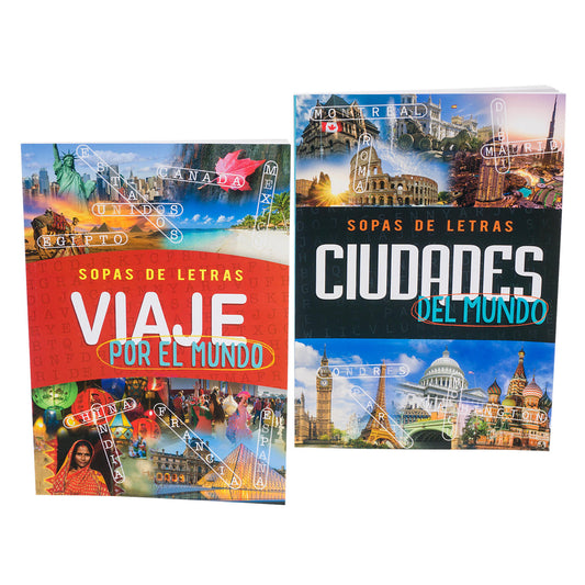 Activity Book Spanish Sopas de Letras Viaje Ciudades