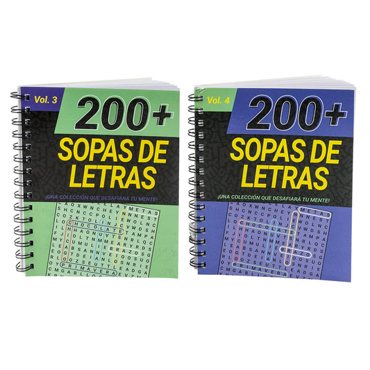 Activity Book Spanish Sopas de Letras 200+
