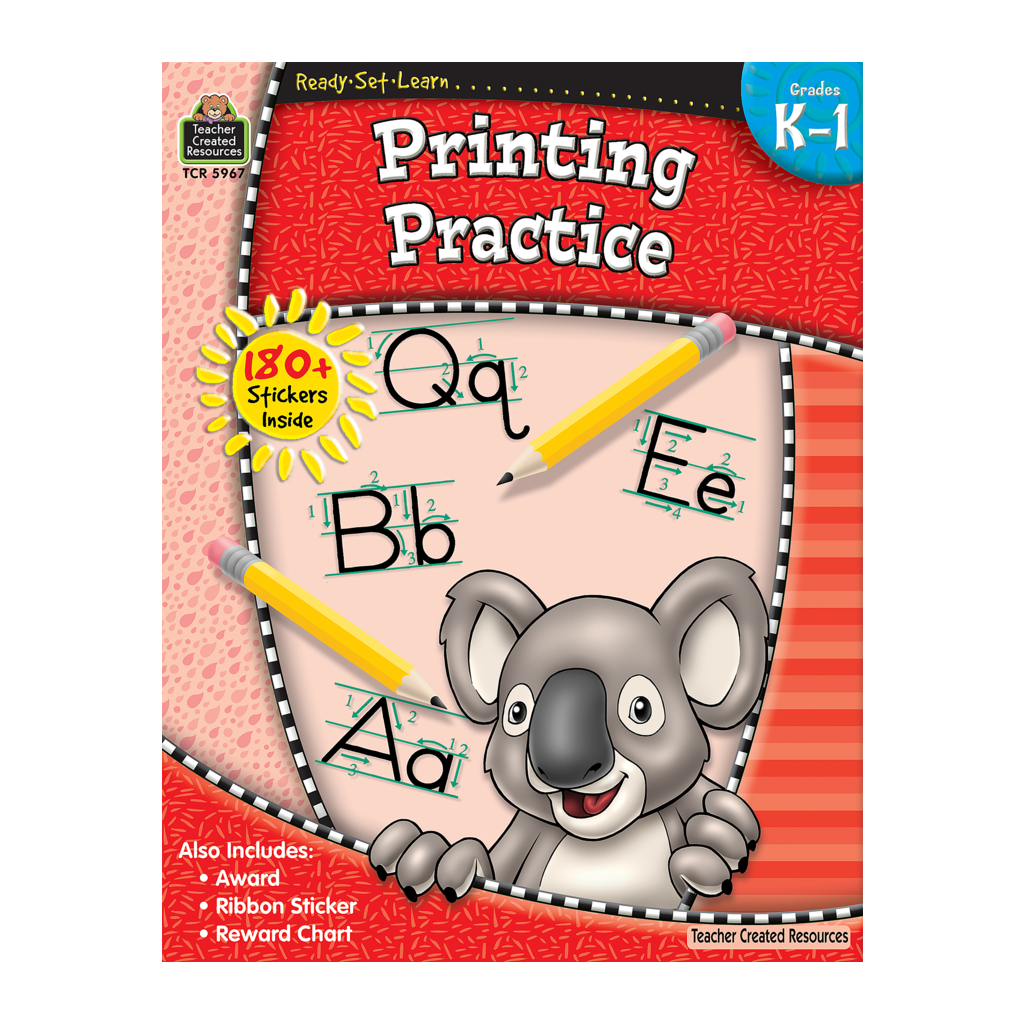 Workbook Printing Practice Grades K-1