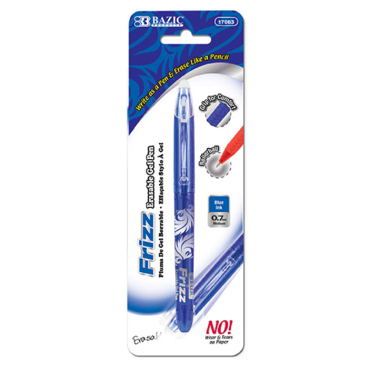 Pen Gel Erasable Frizz Blue