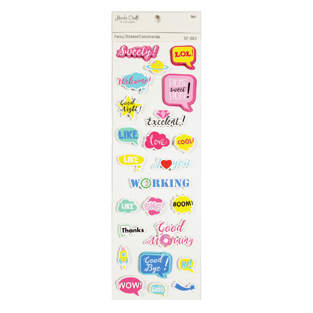 Stickers 3D Words