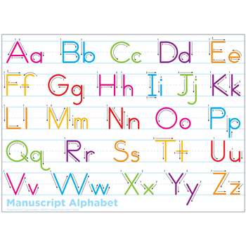 PosterMat Manuscript Alphabet 9.5" x 13"