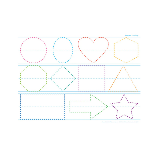 PosterMat Shapes Tracing - 9.5" x 13"