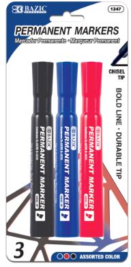 Marker Permanent (3 colors pack)