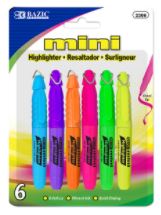Highlighter Fluorescent Mini [pk-6]
