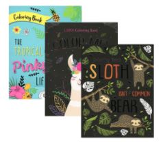 Coloring Book Llama, Sloth