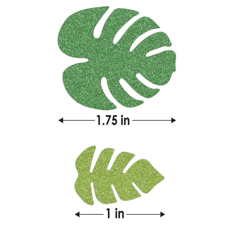 Tropical Palm Leaf Sparkle Confetti