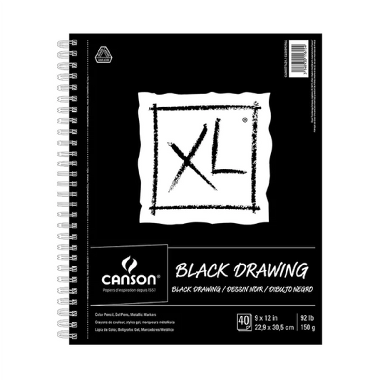 Black Drawing Pad 9x12 [EACH]