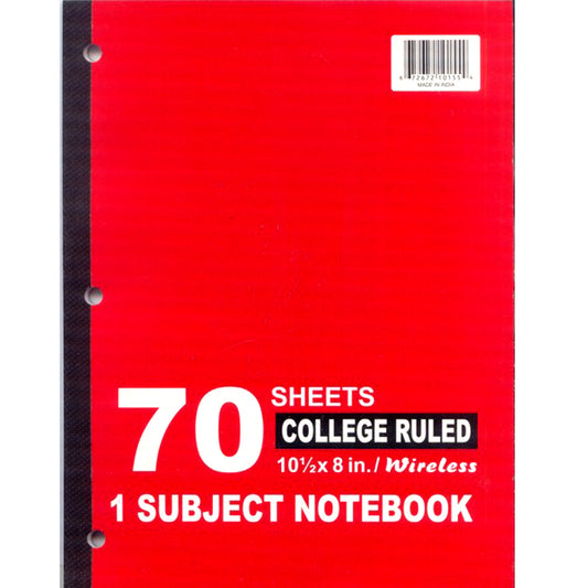 Subject Notebook 1 sub.