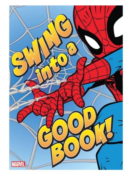 Marvel™ Spider-Man Swing Into A Good Book Poster 13" x 19"