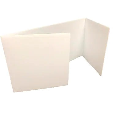 Plastic Presentation Board 12" x 48" White