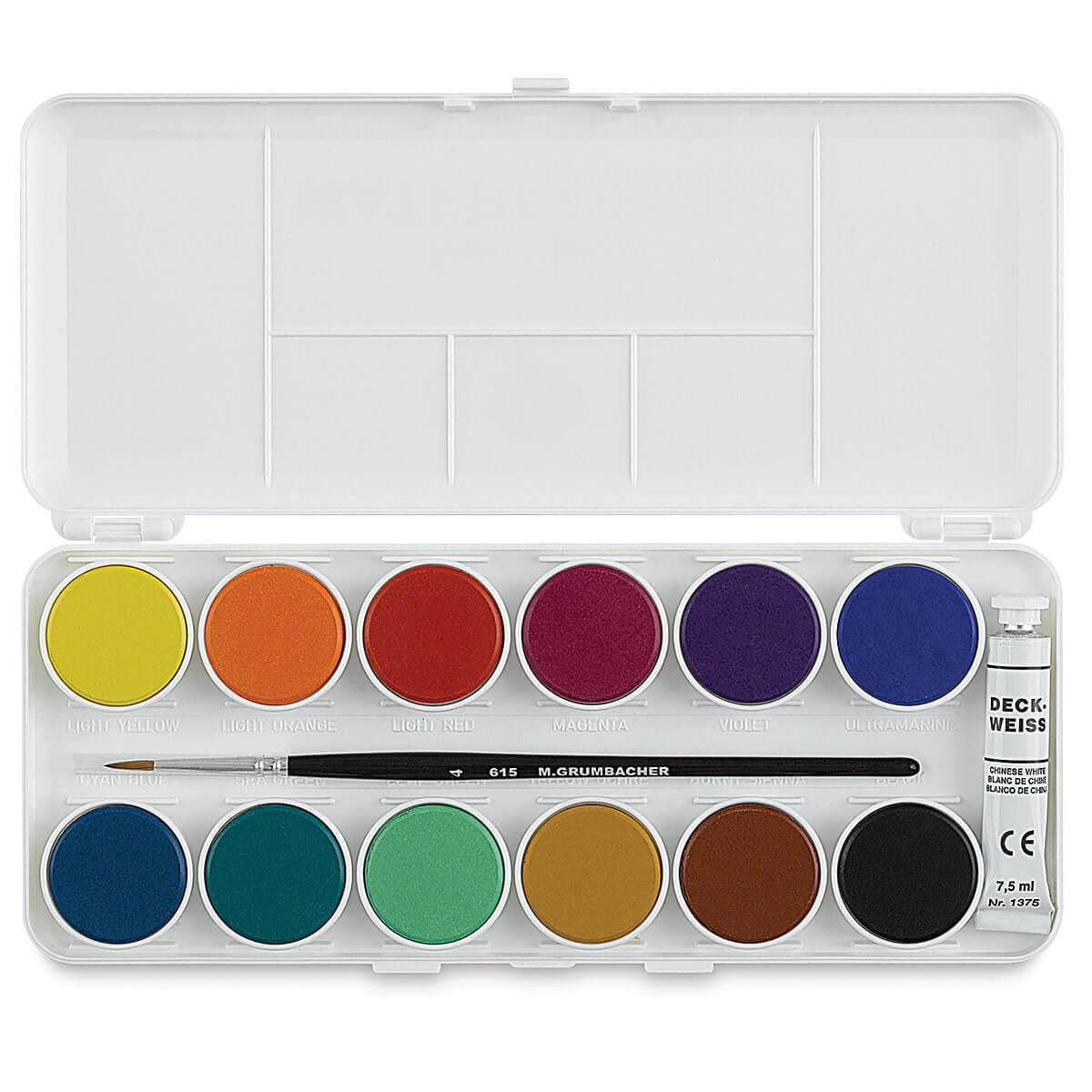 Watercolor Paint (12 Opaque Colors)