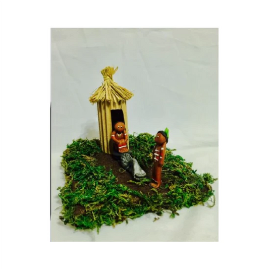 miniatura indios tainos para maqueta