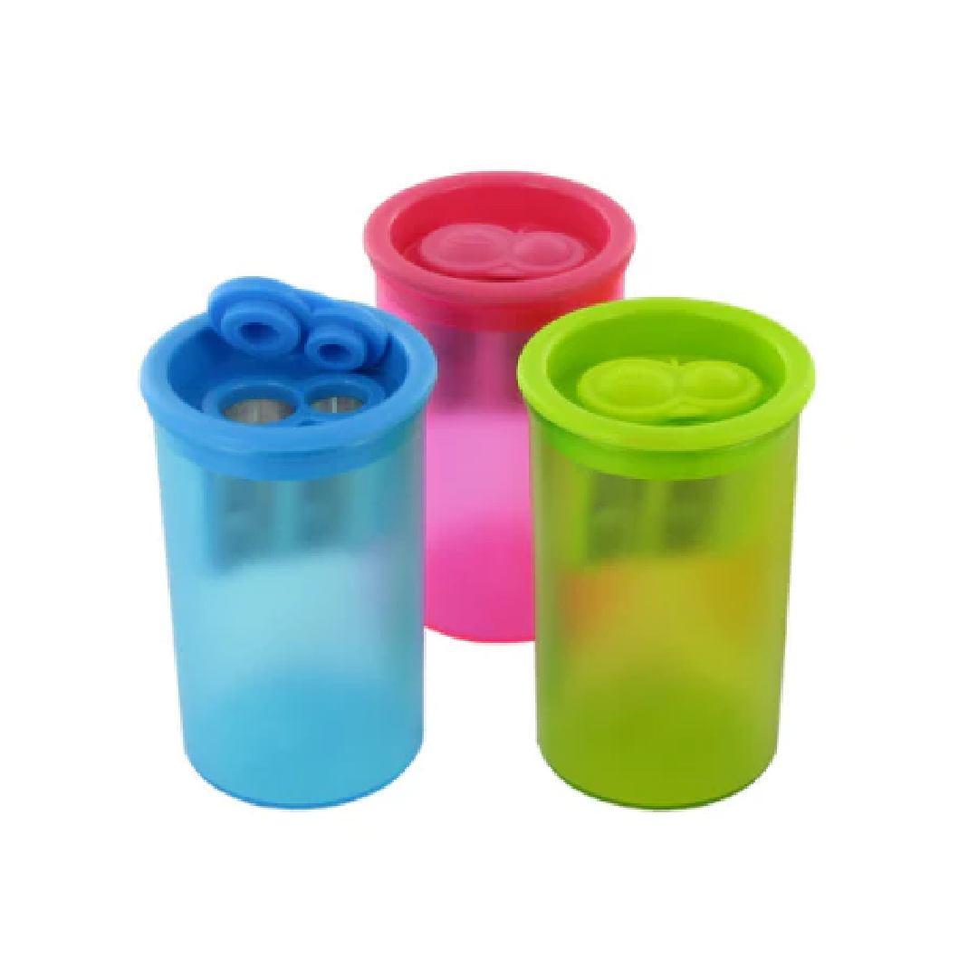 2 Holes Sharpener w/can